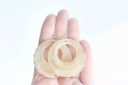 Pineapple Acrylic Round Earrings
